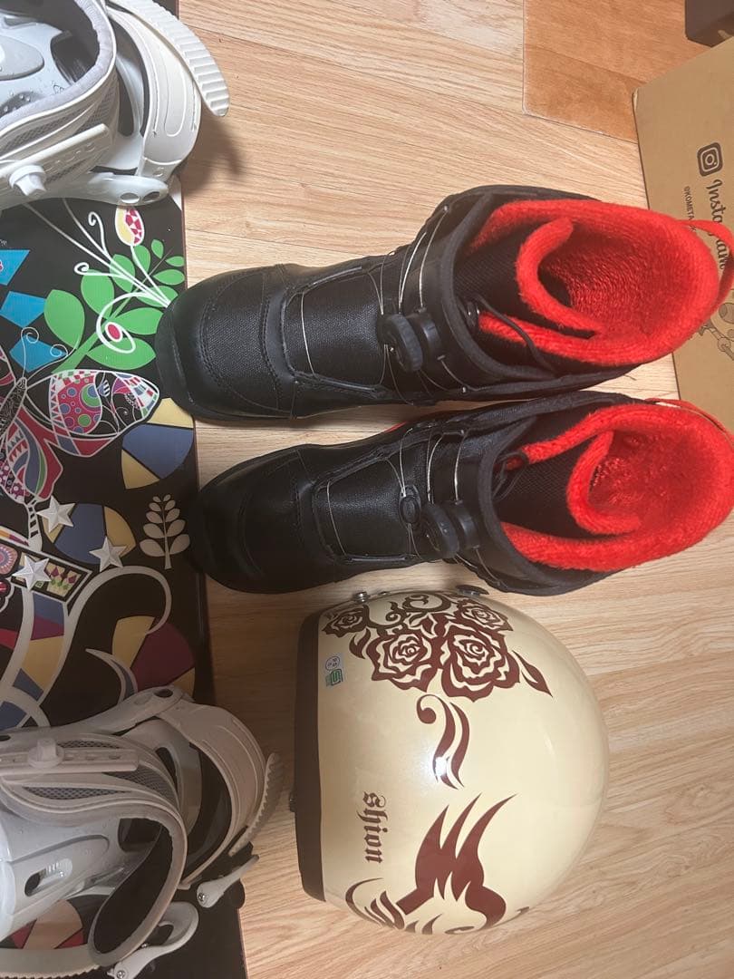 Yellowbus スノーボードセット ブーツ24.5cm ヘルメット ケース付