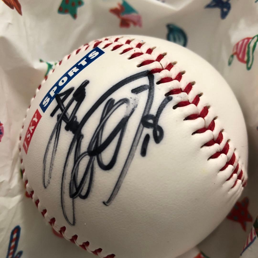 松坂大輔 直筆サインボール　懸賞当選品