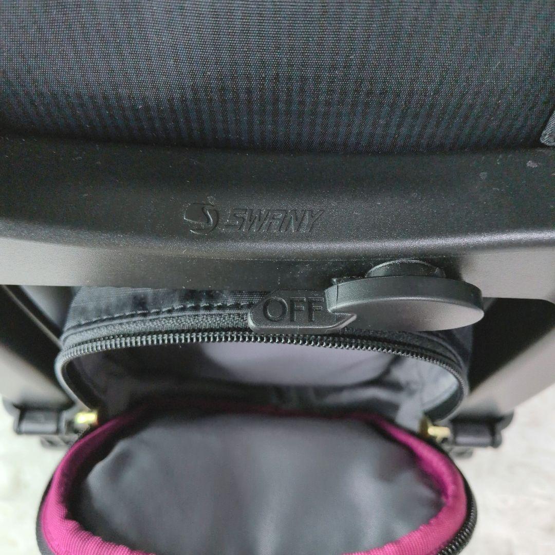 【美品】Swany スワニー ルバンドミニ Sサイズ 4輪キャリーバッグ リボン