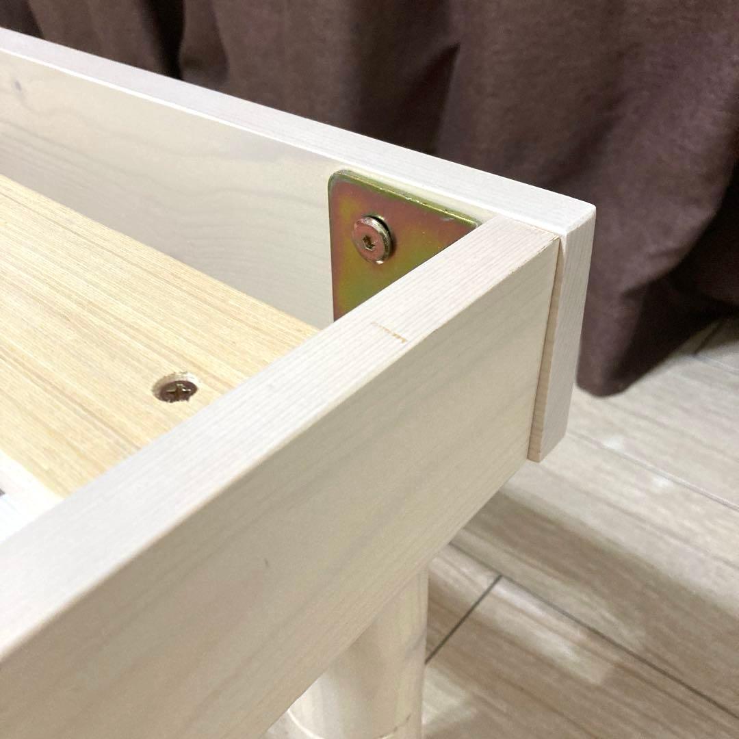 【自社配送エリア限定販売】オンラインショップ製品すのこベッドフレームSDサイズ