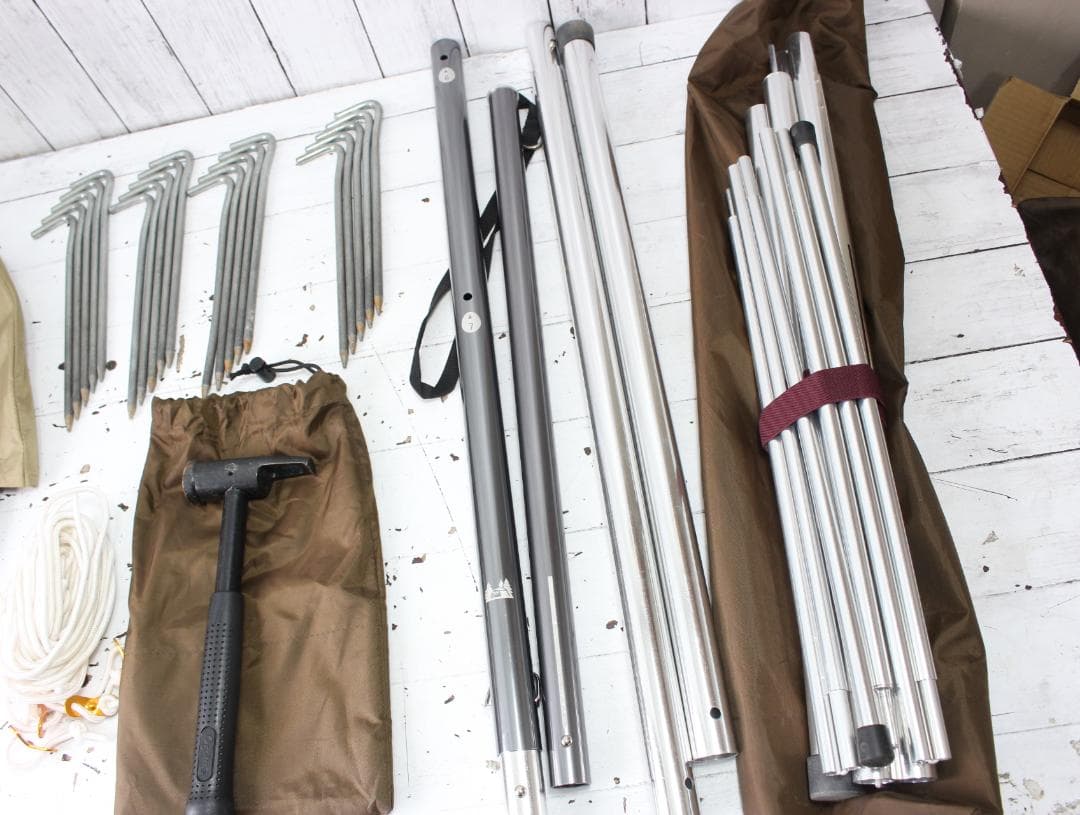 オガワ タッソTC メッシュスクリーン ハーフインナー 張り出しポールセット