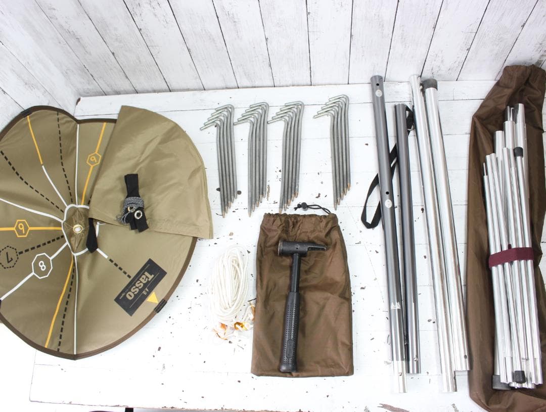 オガワ タッソTC メッシュスクリーン ハーフインナー 張り出しポールセット