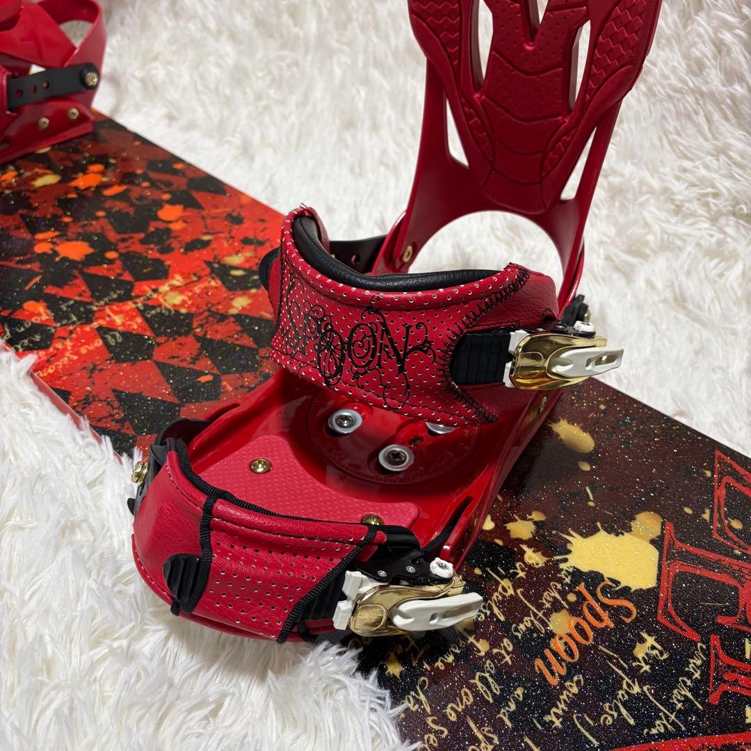 SPOON スノーボード 148cm ビンディングセット デザイン 初心者OK