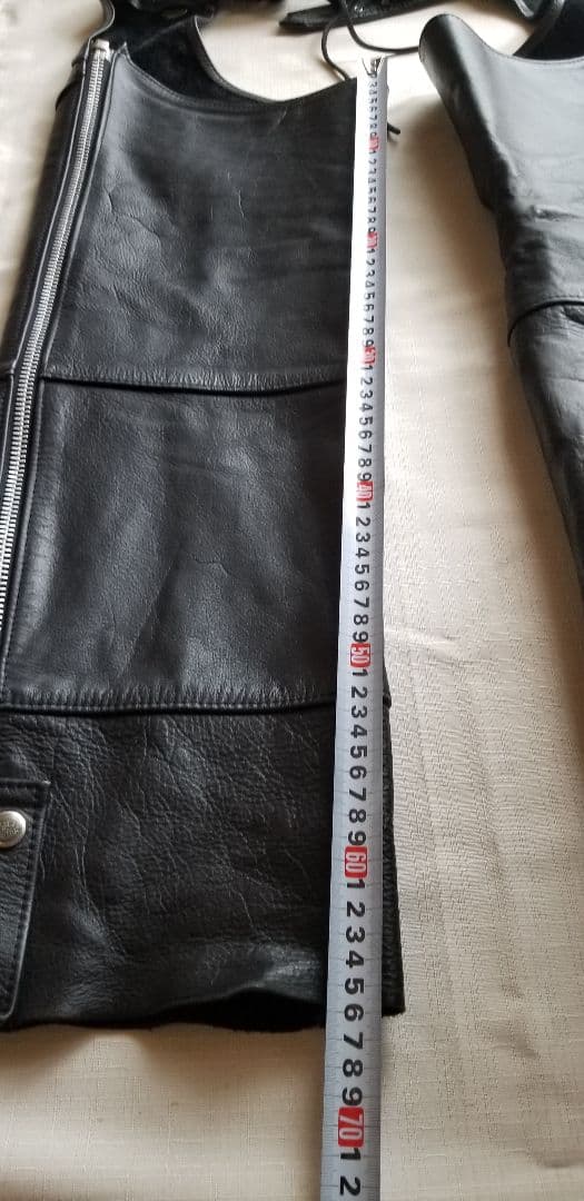 HARLEY DAVIDSON　黒レザー チャップス [サイズXS]