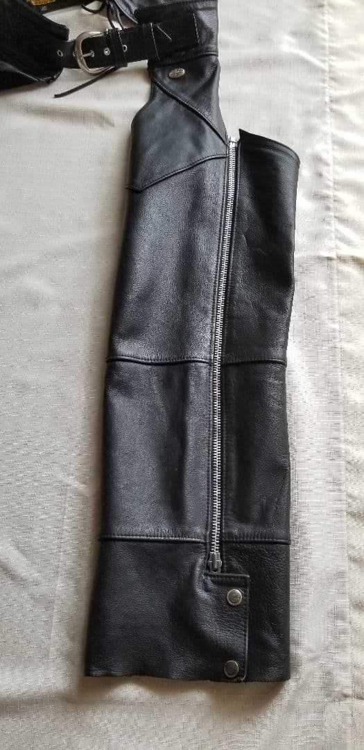 HARLEY DAVIDSON　黒レザー チャップス [サイズXS]