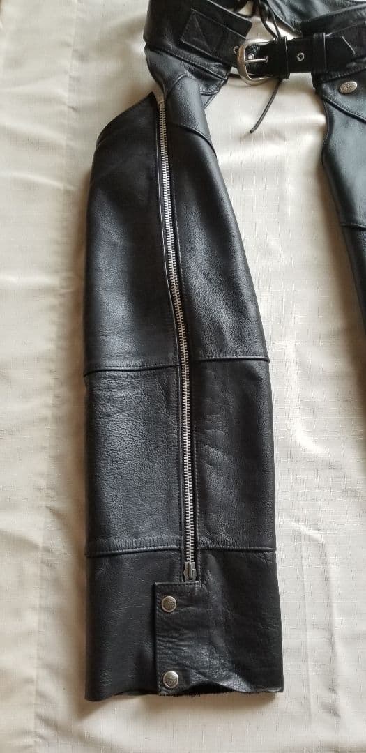 HARLEY DAVIDSON　黒レザー チャップス [サイズXS]