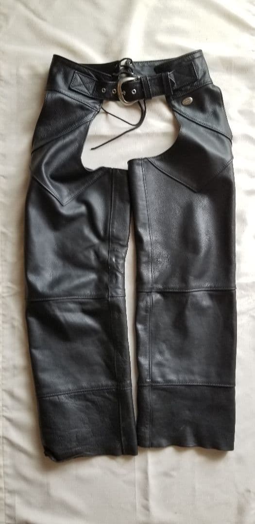 HARLEY DAVIDSON　黒レザー チャップス [サイズXS]