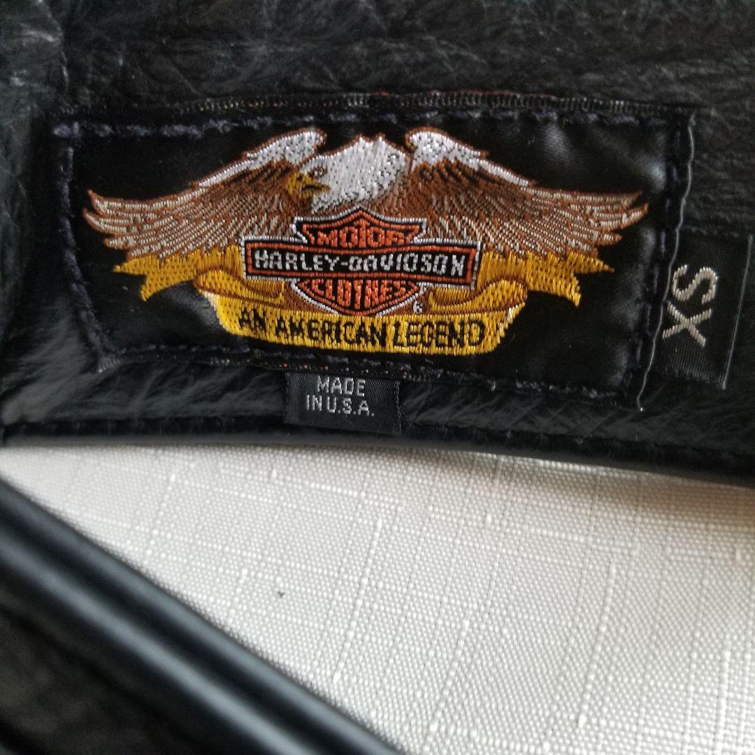 HARLEY DAVIDSON　黒レザー チャップス [サイズXS]