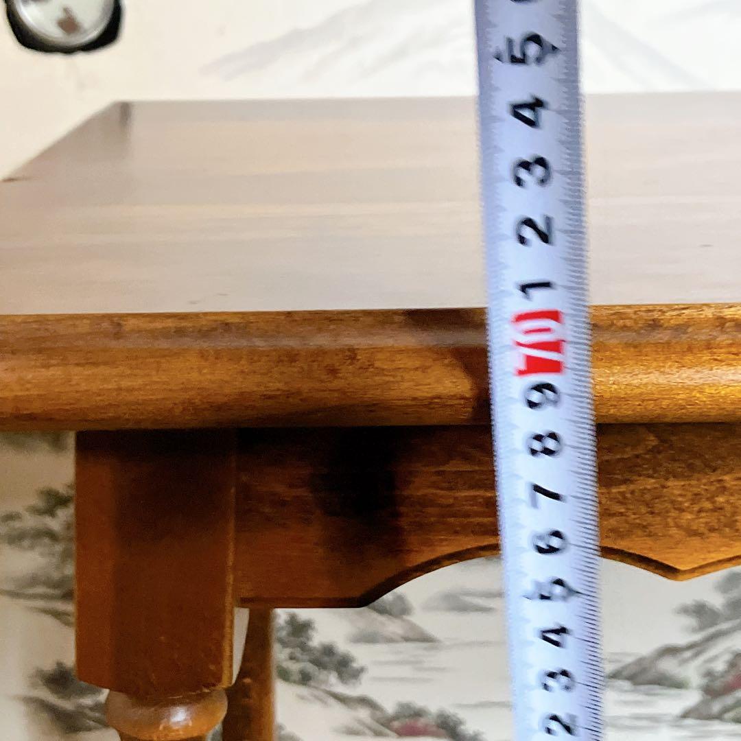 karimoku カリモク 木製 コンソールテーブル ラタン棚付き 幅60