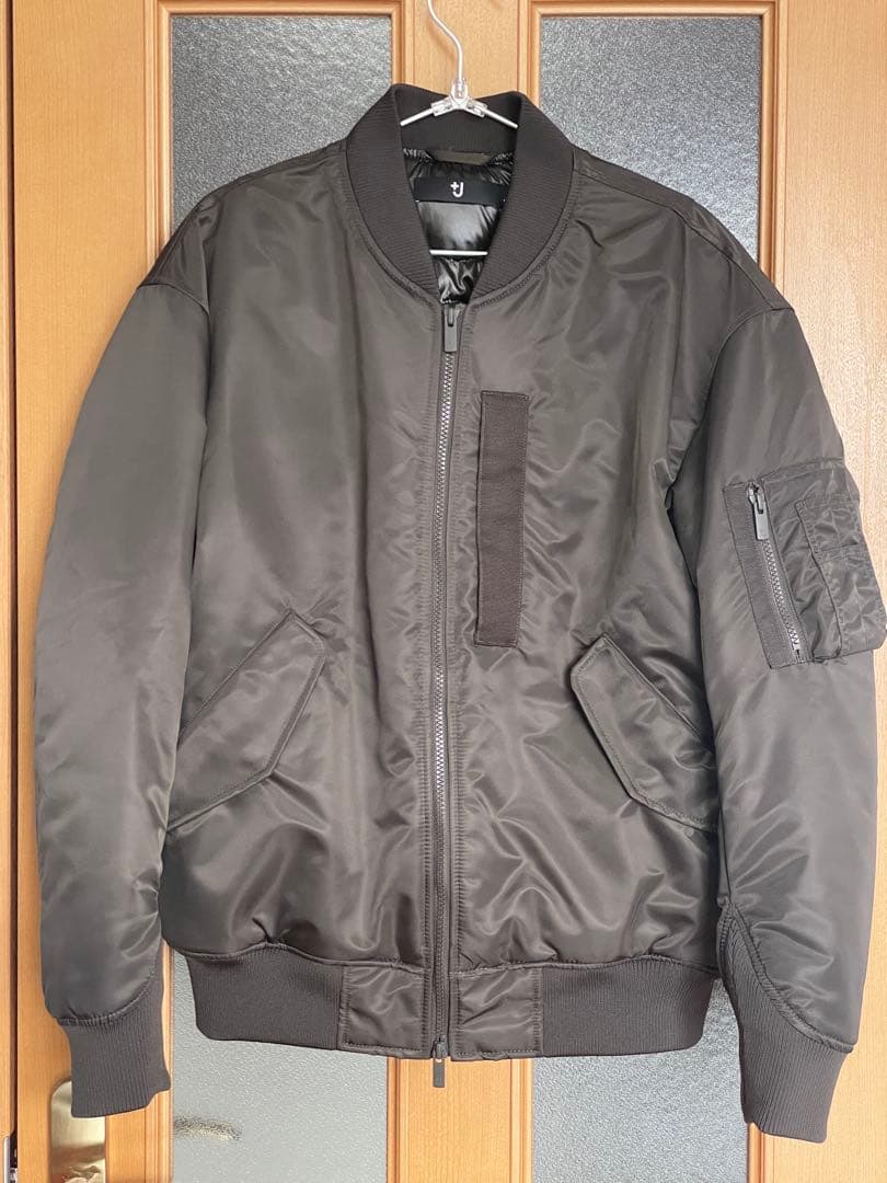 値下げ】ハイブリッドダウンオーバーサイズMA-1ブルゾン M グレー