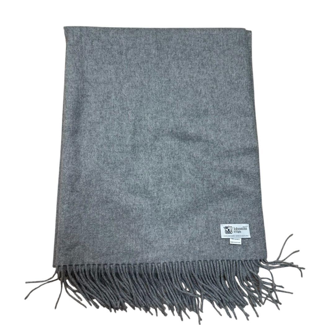 ジョンストンズ オブ エルガン 大判ストール スコットランド製　カシミヤ100%