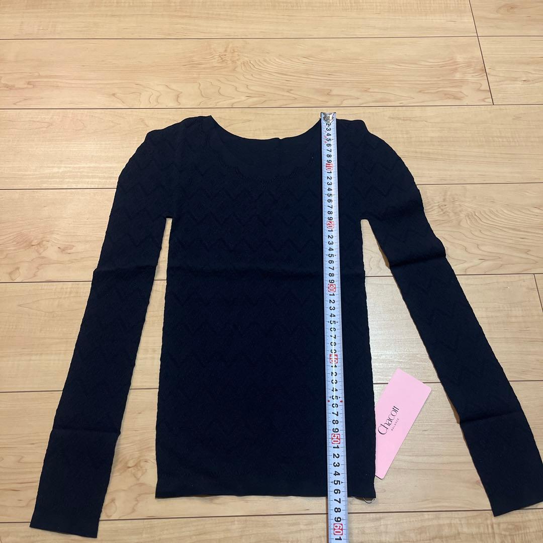 新品Chacott ノーソーイング ジゼルレース長袖ニット ¥11550