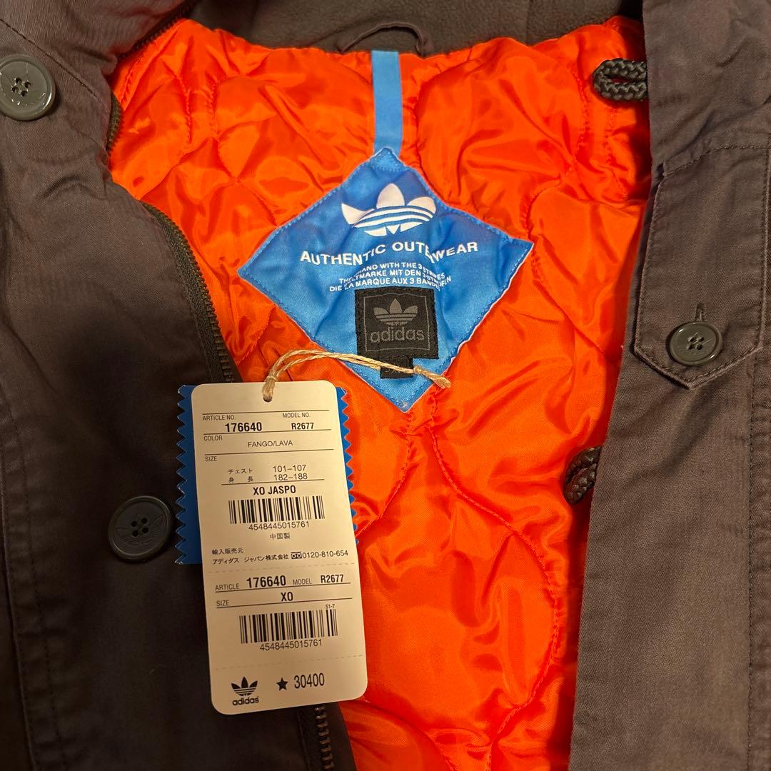 【新品未使用】　adidas 中綿 モッズコート カーキXL