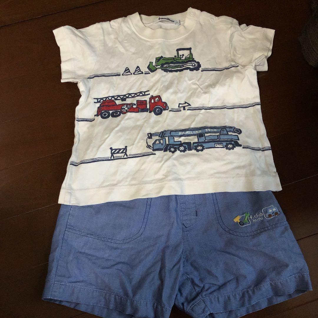 ファミリア Tシャツ 短パン セット 80-90 - メルカリ