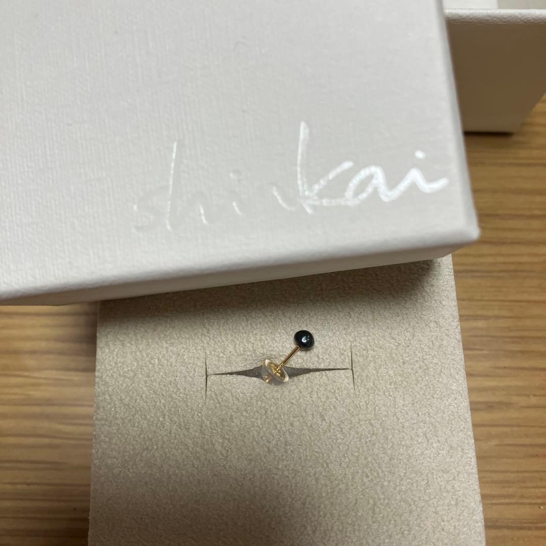 shinkai ブラックパールピアス 片耳用