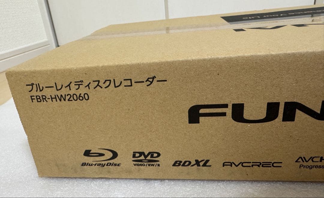【新品未開封】ブルーレイレコーダー 2TB 2番組同時録画 FBR-HW2060