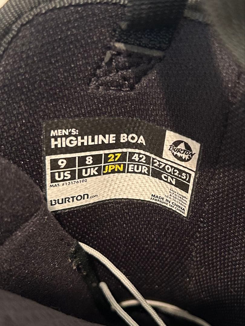 BURTON HIGHLINE スノーボードブーツ ブラック
