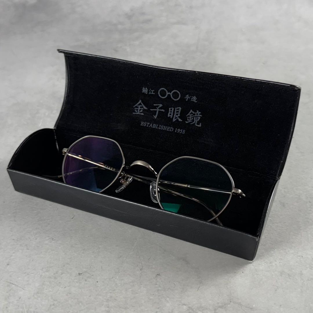 希少☆金子眼鏡 井戸多美男作 手造 メガネ T468 ATS メンズ ケース付属