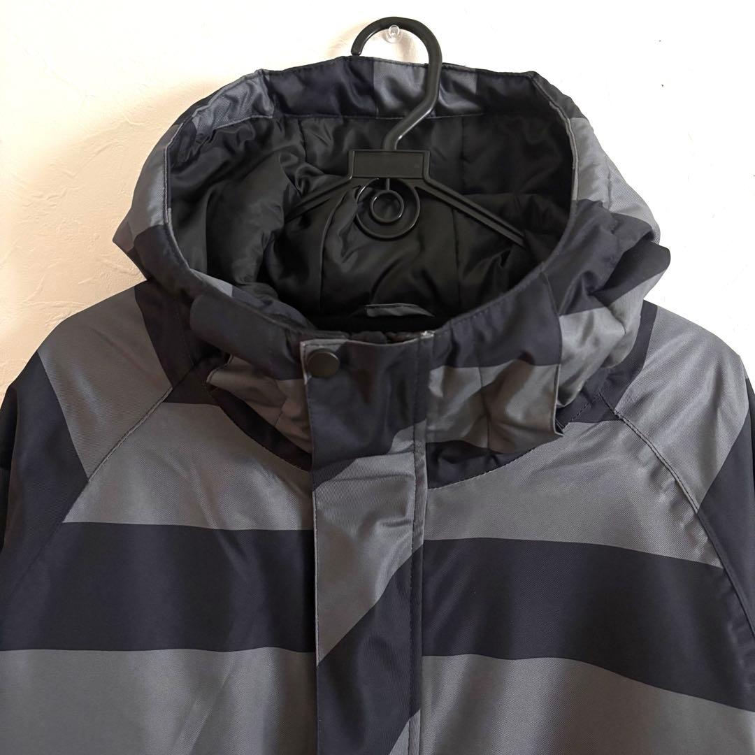 【美品】 VAXPOT スノボ ウェア 上下 XL 黒 × グレー ボーダー