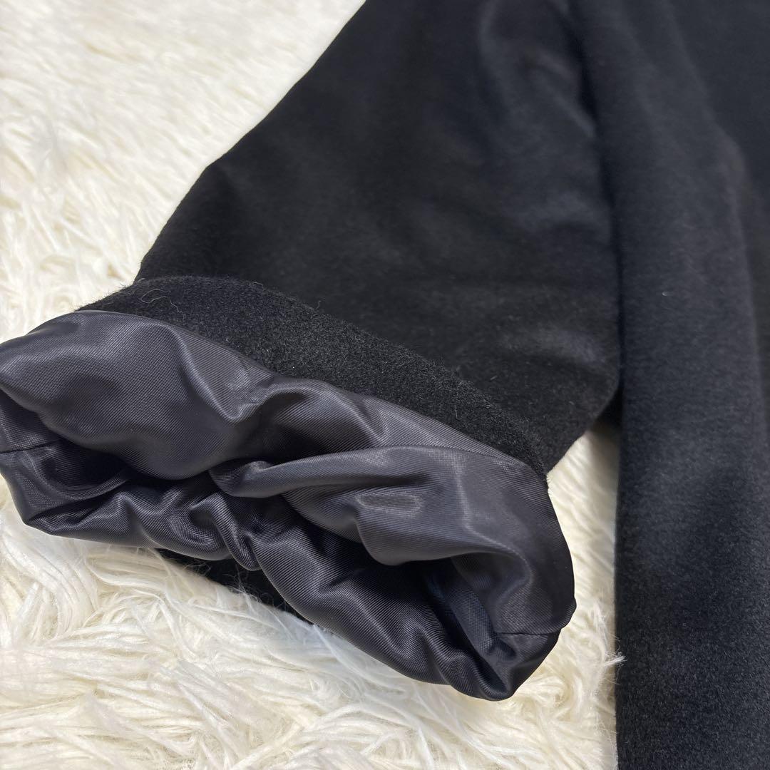 ピエールバルマン カシミヤ100 ロングコート フォックスファー 11AR