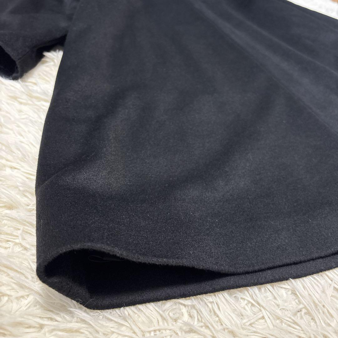 ピエールバルマン カシミヤ100 ロングコート フォックスファー 11AR