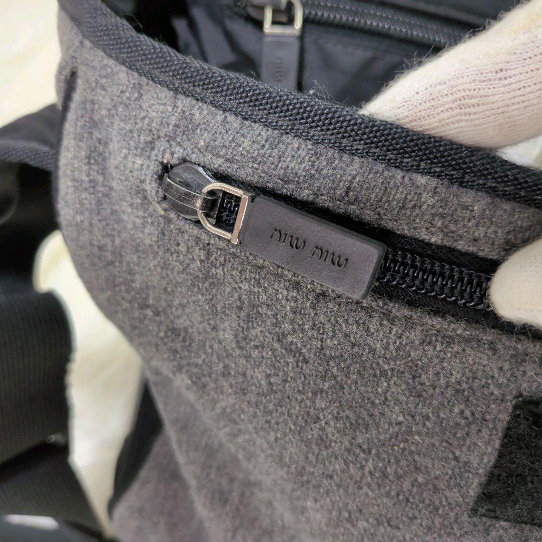 バッグ Archive miumiu Wool Shoulder Bag 90-00s