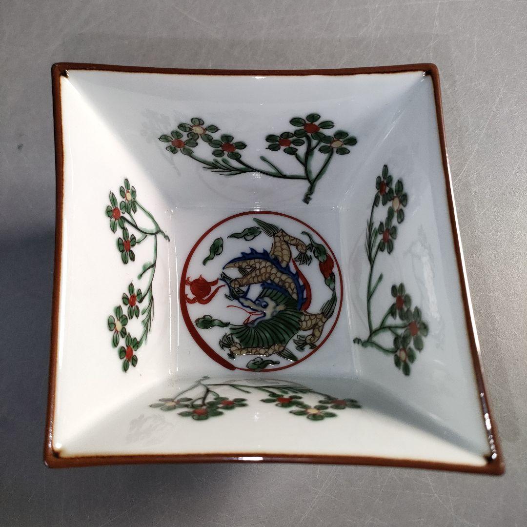 A1310-6/有田焼/源右衛門窯/万暦風龍絵小鉢5客/飾鉢/盛