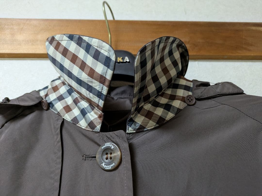 新品アクアスキュータム トレンチデザイン レインコート LLサイズ 大きいサイズ