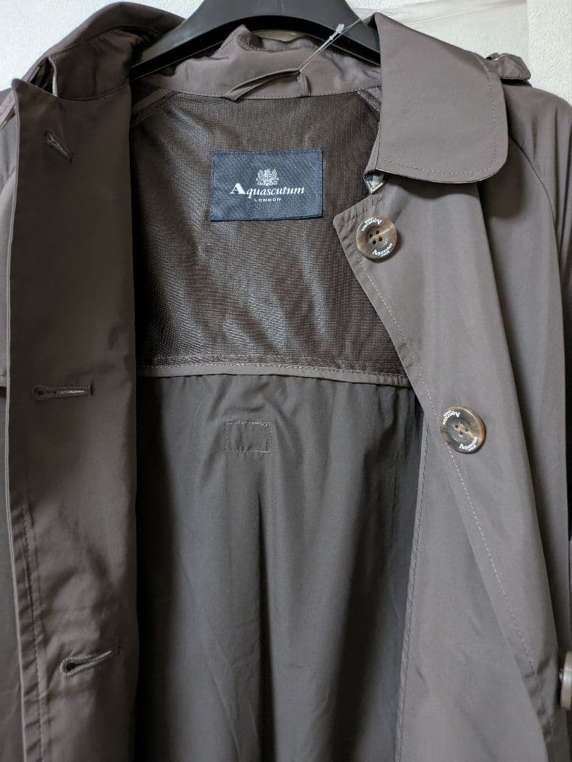 新品アクアスキュータム トレンチデザイン レインコート LLサイズ 大きいサイズ