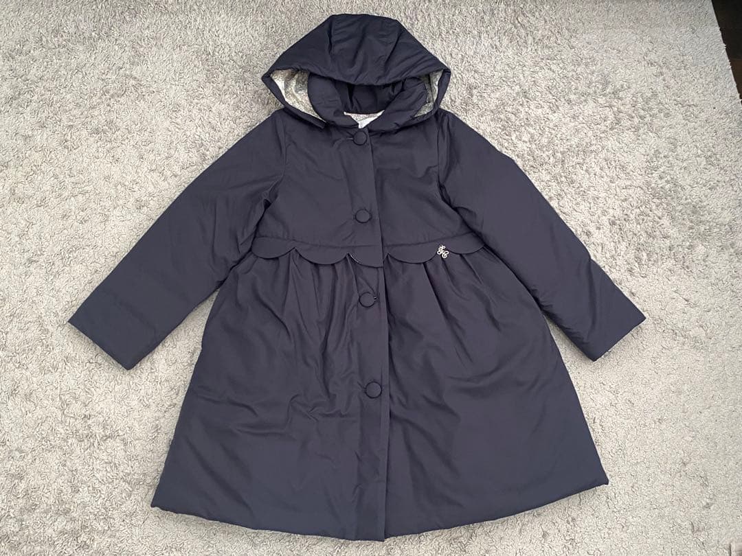 タルティーヌエショコラ 中綿コート 130 ネイビー - メルカリ