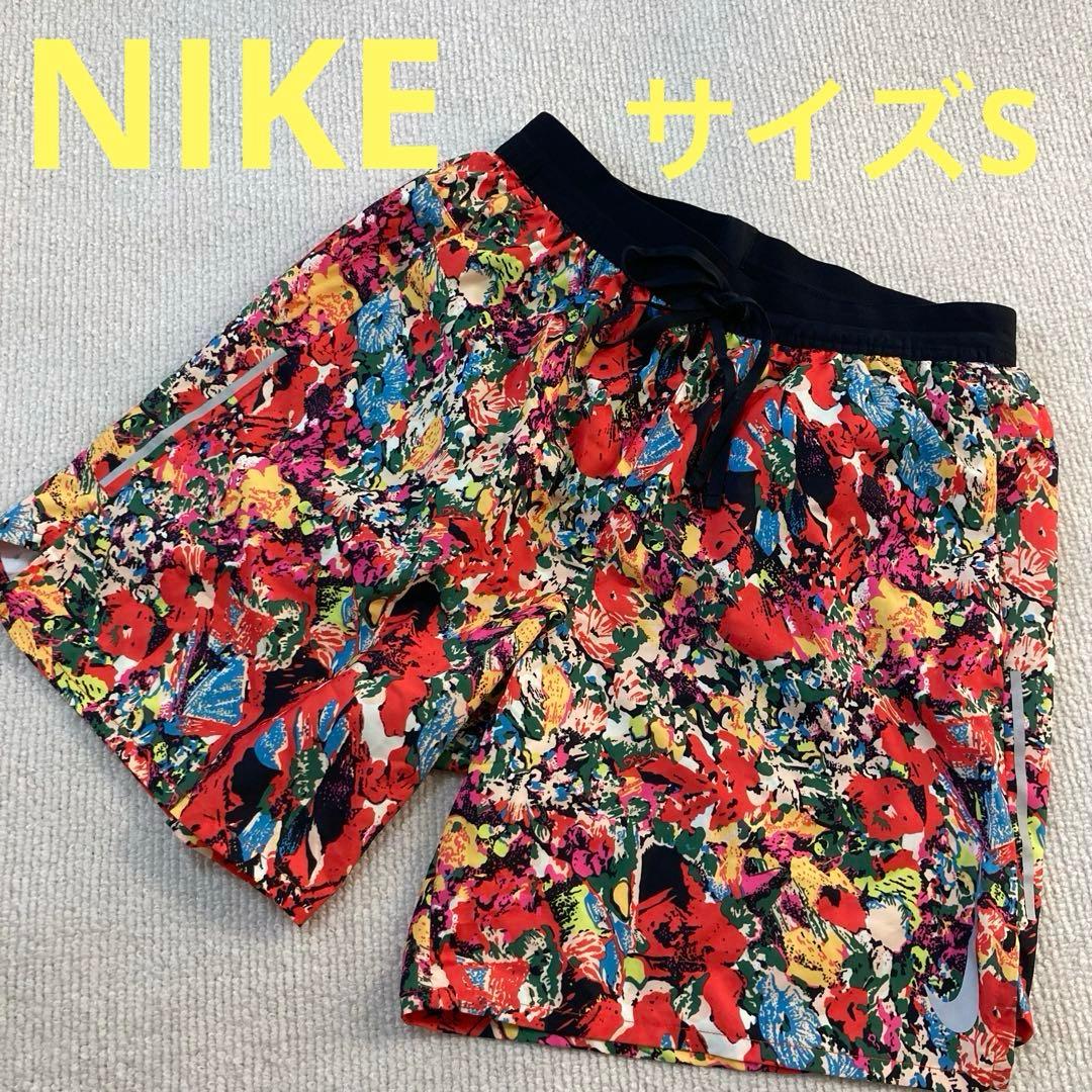 S】NIKE花柄ランニングパンツショートパンツ ウィンドランナー