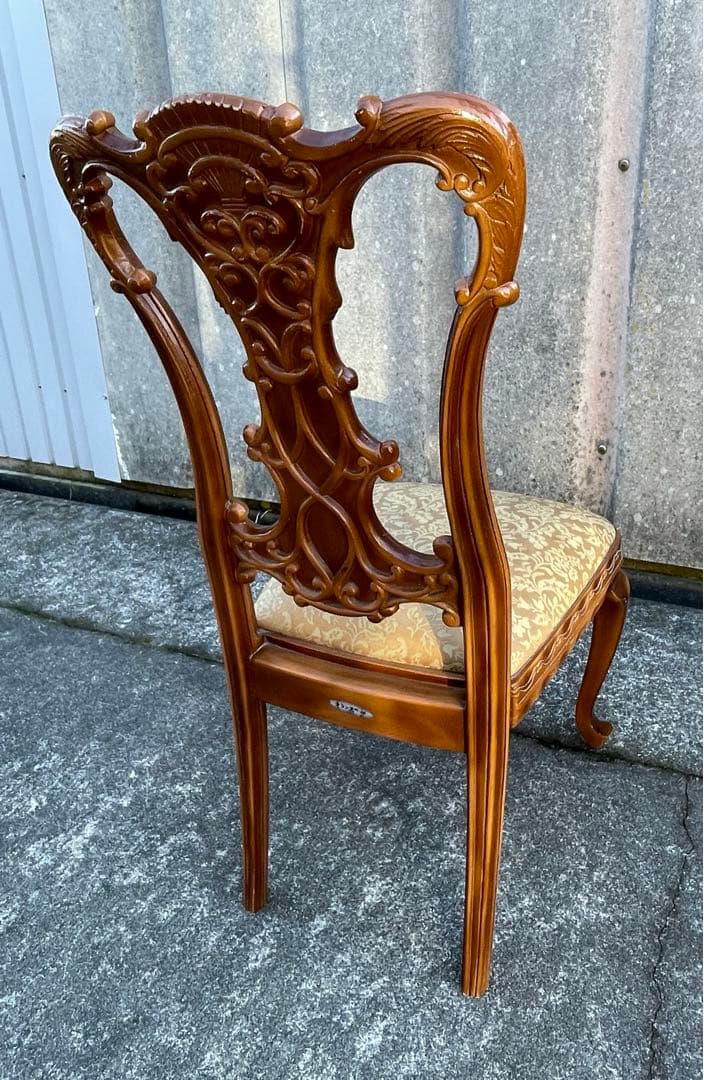 稀少/ビンテージ/フランスベッド/ヨーロピアン/ダイニングチェア/チェア/猫脚