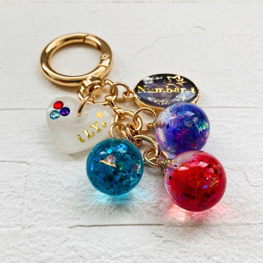 菜々華ページ　名入れNumber_i平野紫耀レジンキーホルダー