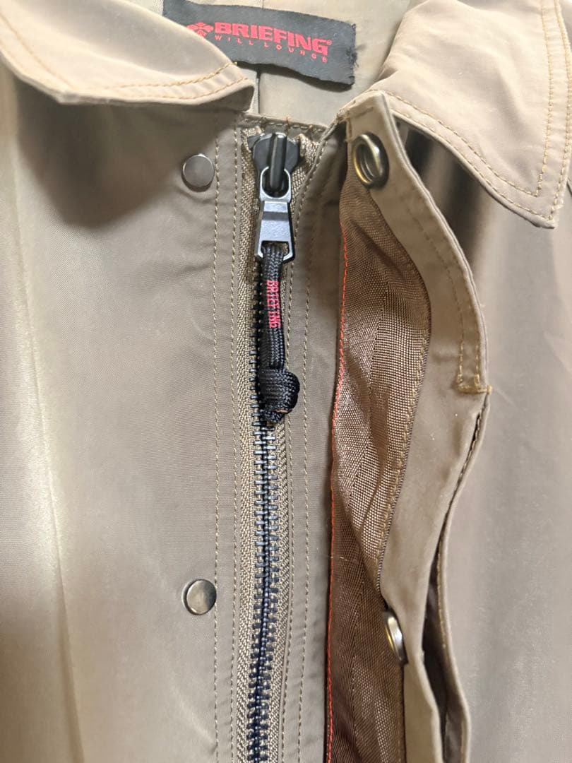 BRIEFING ナノユニバース 別注 ステンカラーコート カーキ