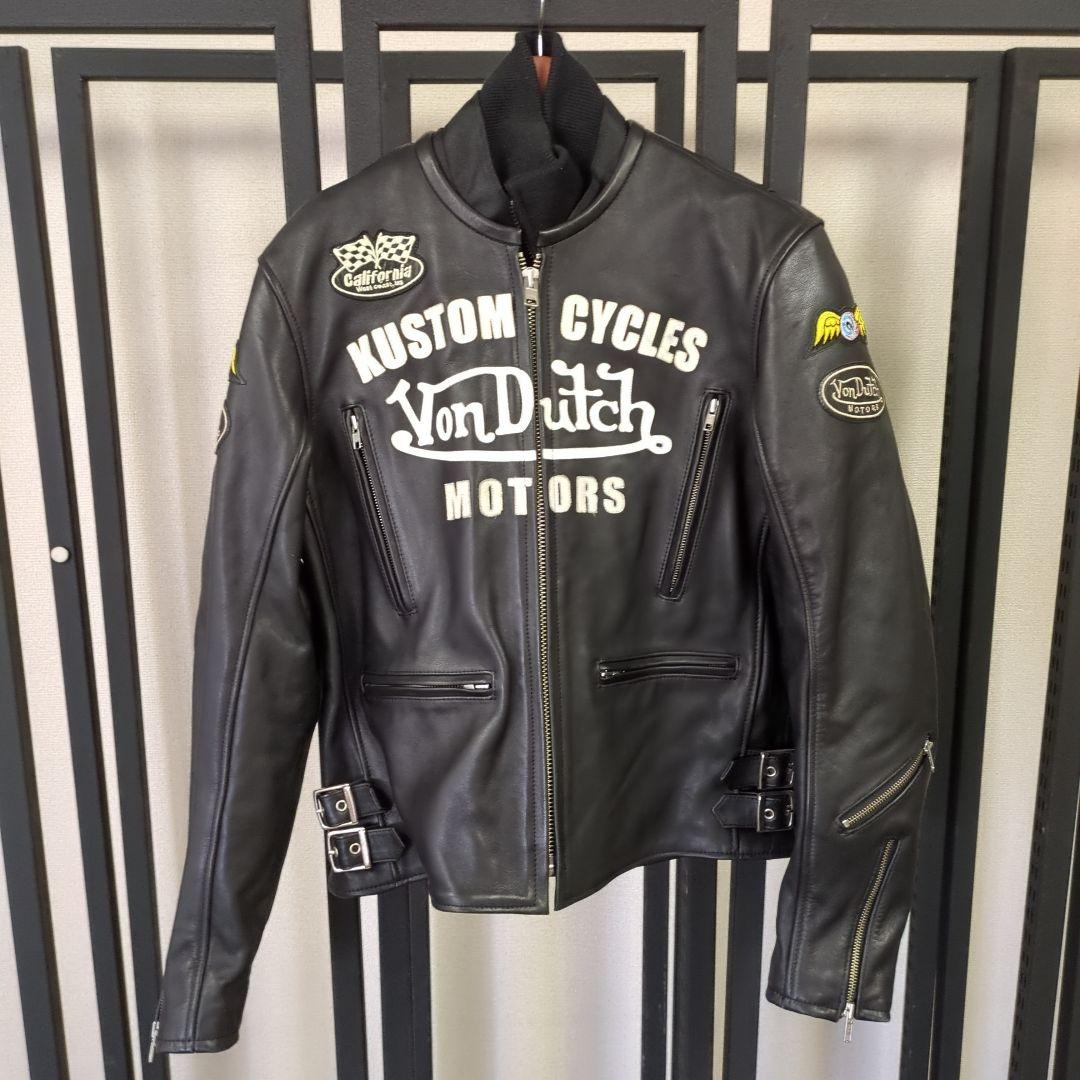 Von Dutch Motors ライダースジャケットVon Dutch MOTORS】ダック