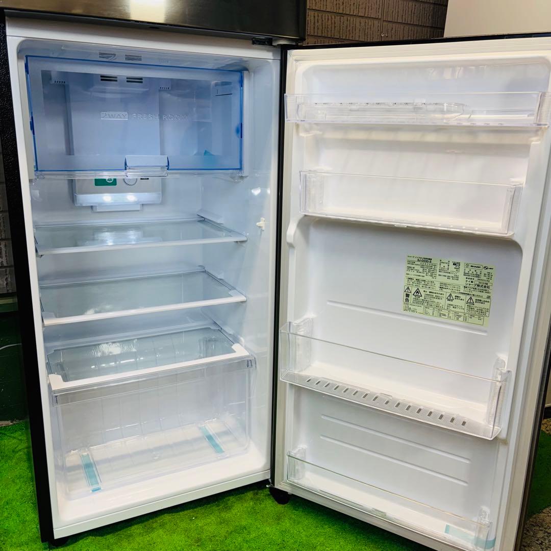 美品 SHARP 225L 冷蔵庫 おしゃれ ステンレス【地域限定配送無料】
