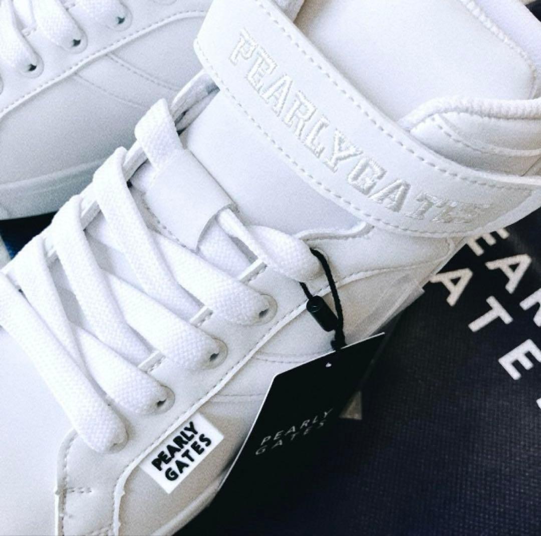 【35,200円新品】パーリーゲイツ　ゴルフ ミドルカット スパイク 23 白