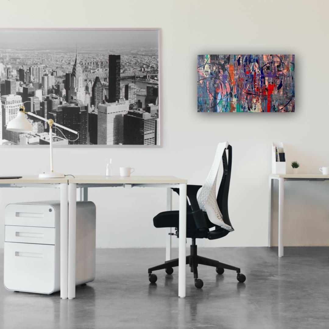 モダン インテリア アートパネル 絵画 抽象画 クール 現代アート 原画