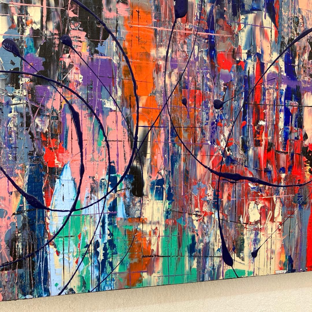 モダン インテリア アートパネル 絵画 抽象画 クール 現代アート 原画