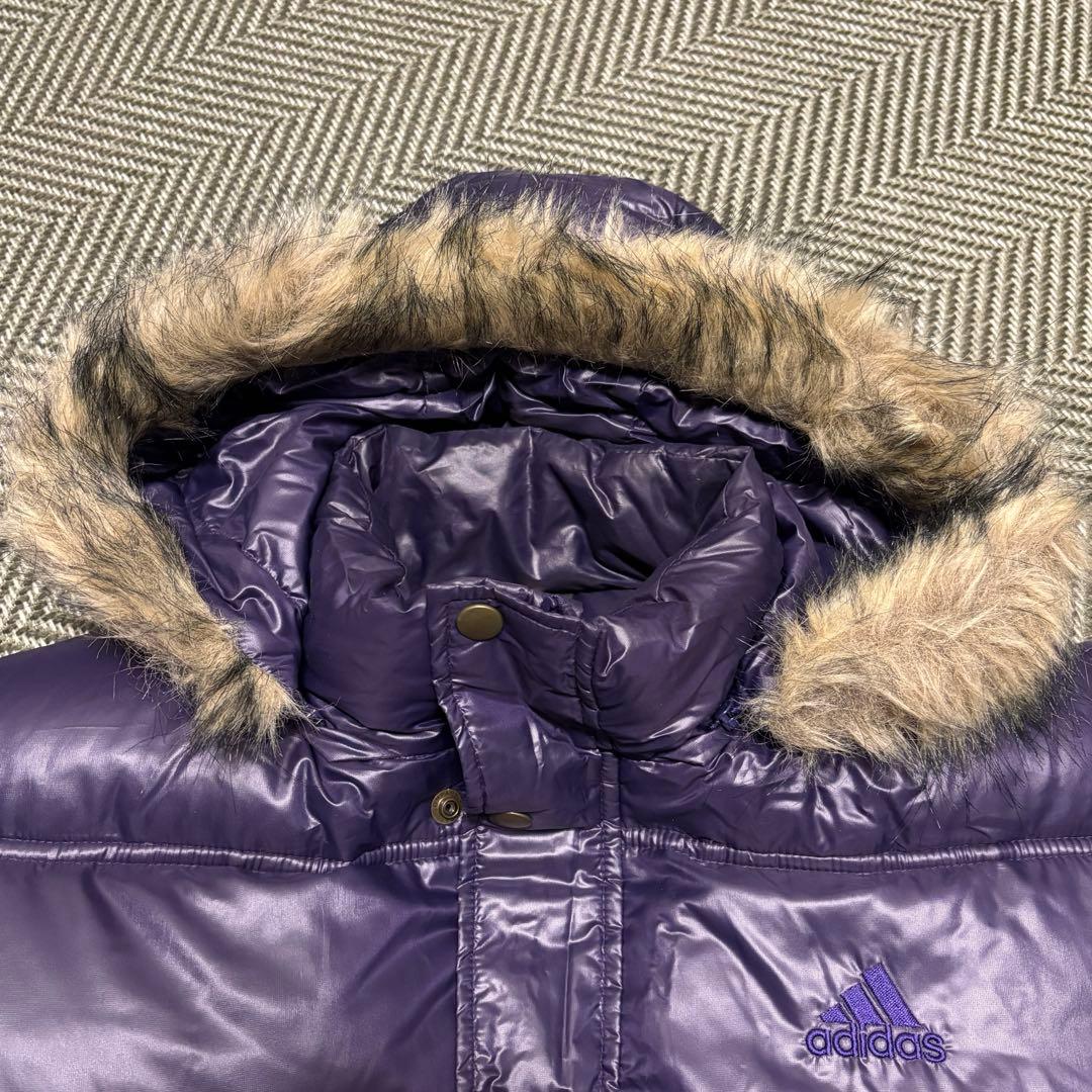 00s アディダス ダウンジャケット 平成 グランジ パープル