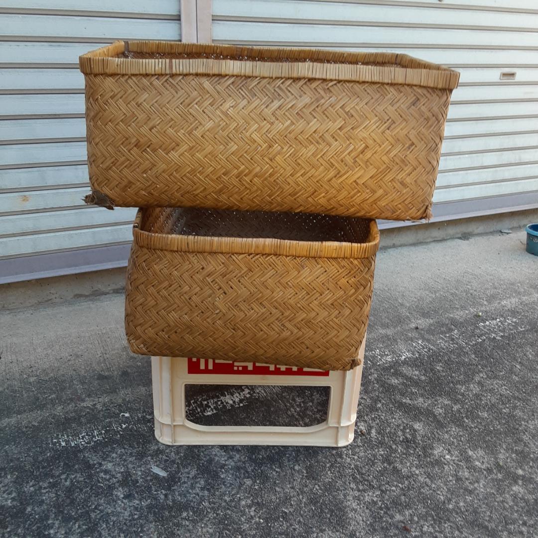 昭和レトロ柳行李 - メルカリ