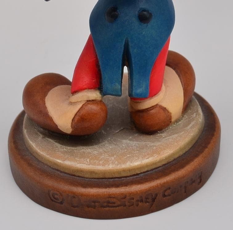 ミッキー＆ミニー　アンリ　ANRI　限定品　木彫り　イタリア　箱付　高さ11ｃｍ