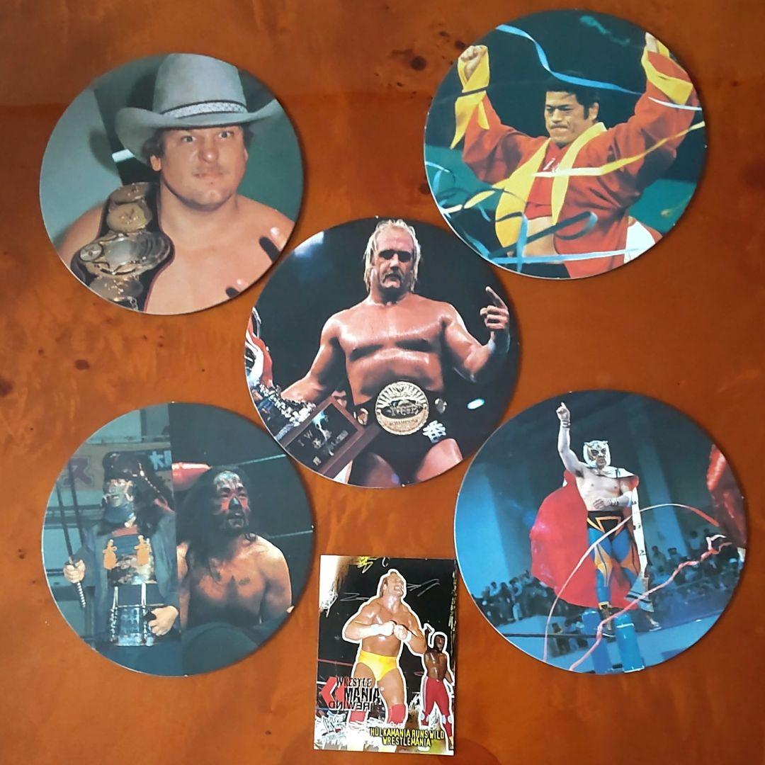 ハルクホーガン】プロレスめんこ ホーガン・猪木・ハンセン・Tマスク