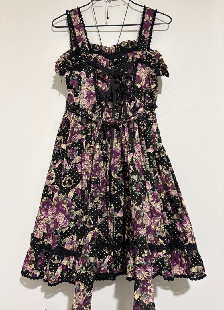 BABY シュガーブーケ 〜永遠の乙女の憧れ〜柄 ワンピース ネックレスセット