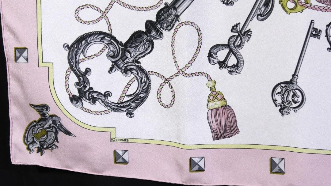HERMES エルメス　大判スカーフ　カレ90　 D495