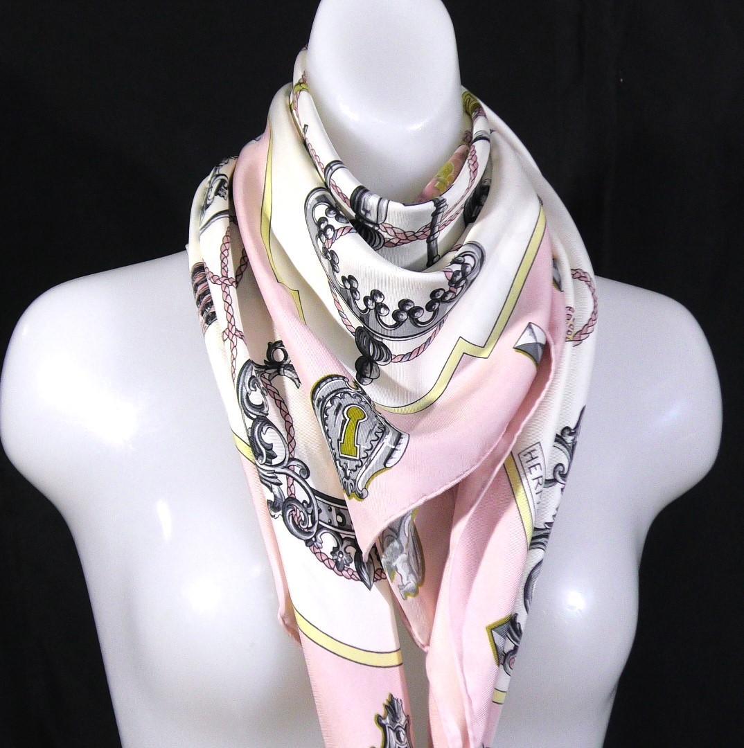 HERMES エルメス　大判スカーフ　カレ90　 D495