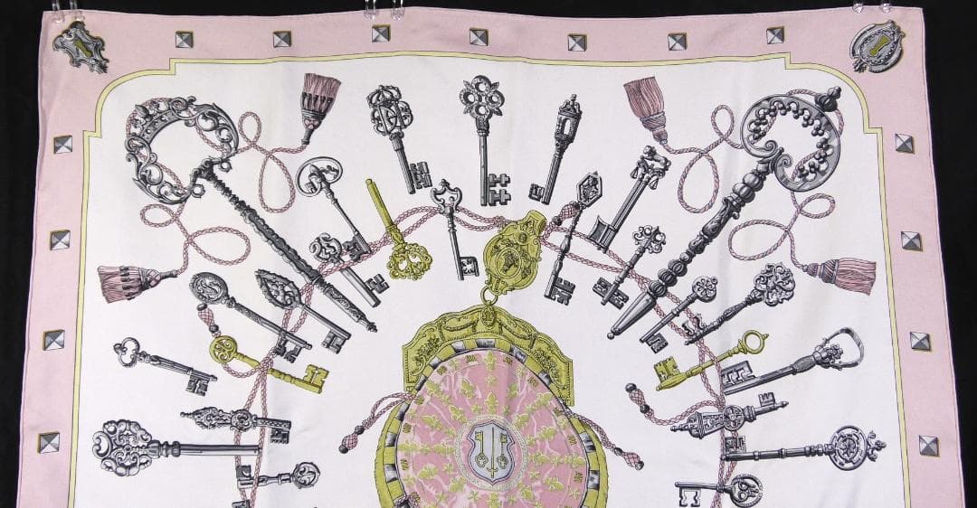 HERMES エルメス　大判スカーフ　カレ90　 D495