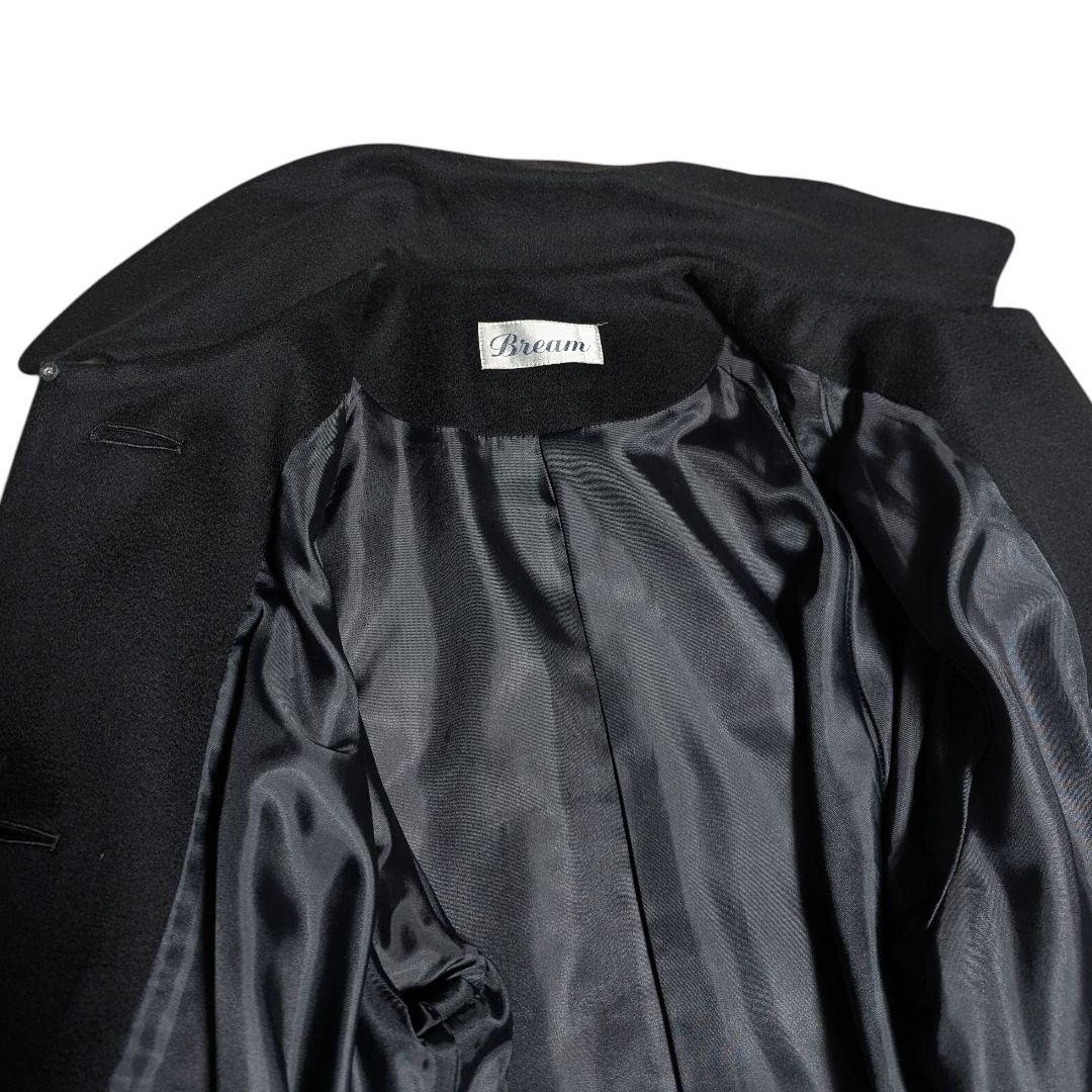 BALMAIN バルマン カシミヤ100% ステンカラー　ロングコート ブラック