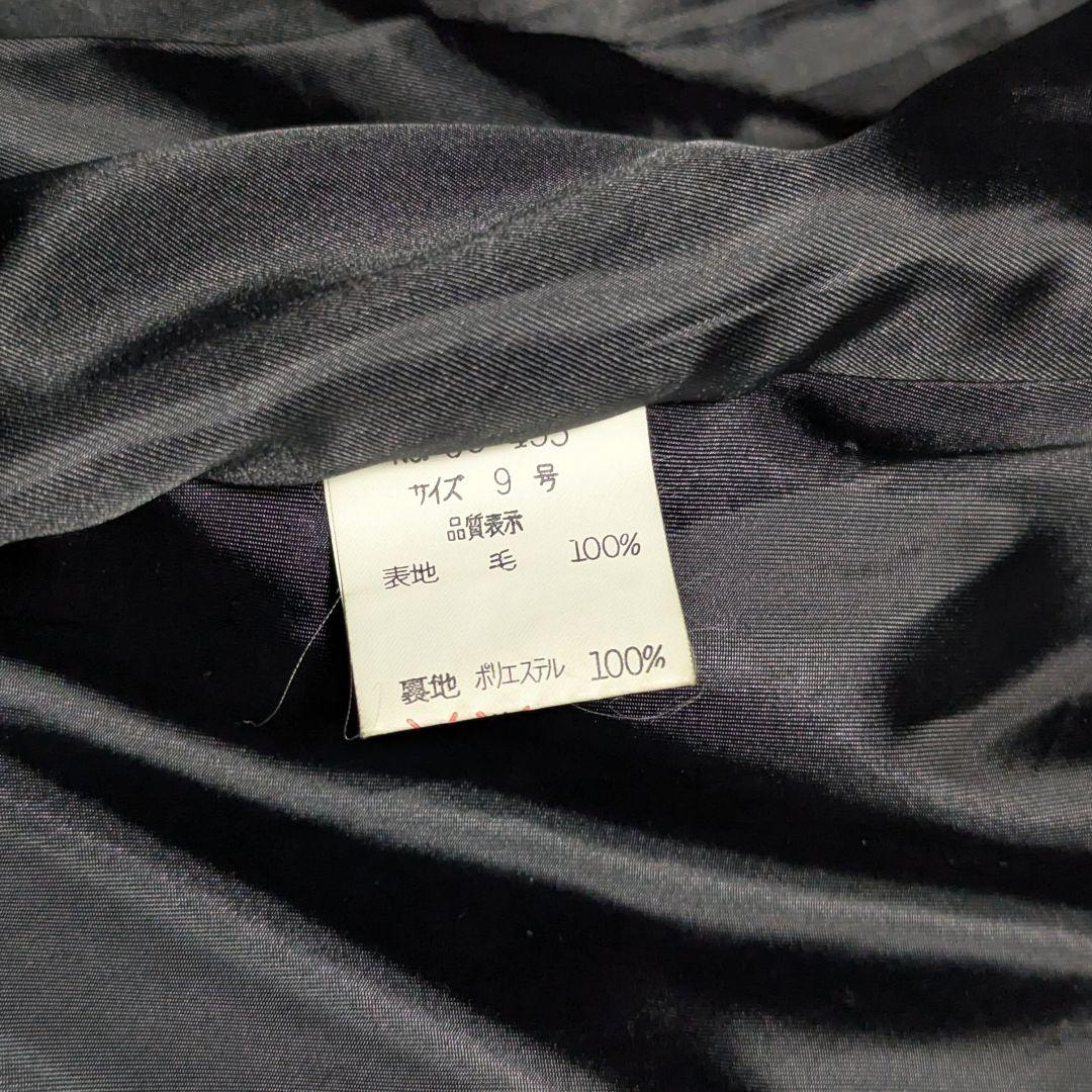 BALMAIN バルマン カシミヤ100% ステンカラー　ロングコート ブラック