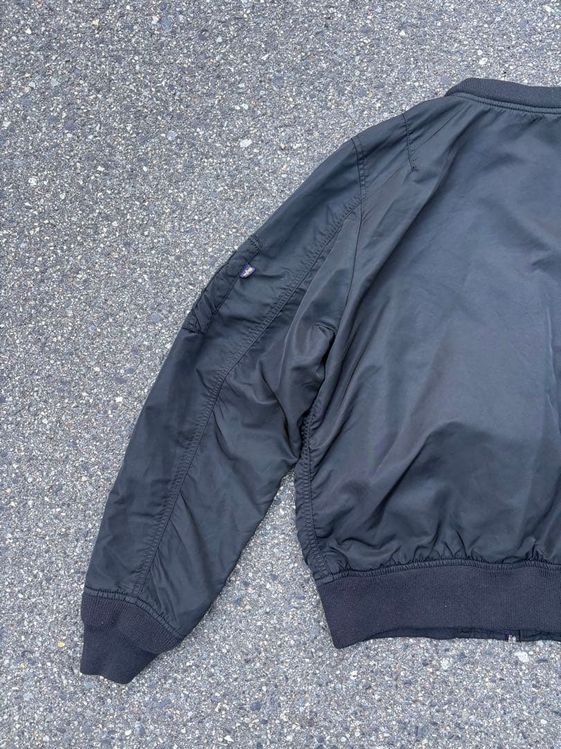 00s ALPHA ma-1 ブラック フライトジャケット ヴィンテージ L